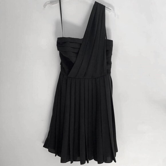NWOT Rachel Rachel Roy One-shoulder Srapeless Black Dress - Picture 1 of 4